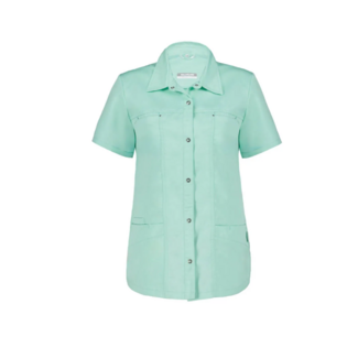 Haen Zorgkleding Kara - Zorgjasje - Aqua mint - maat: XL - OP=OP