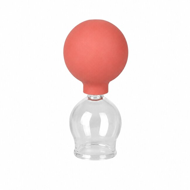 Cupping glas - Glazen cup met ronde bal