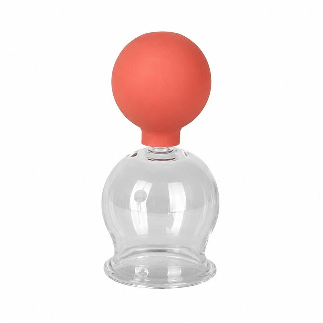 Cupping glas - Glazen cup met ronde bal