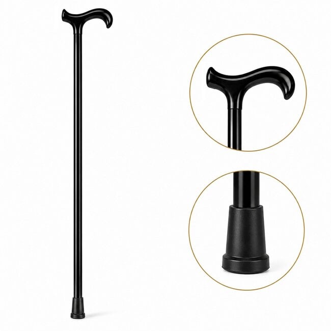 Luxe Houten Wandelstok voor Ouderen – Op Maat Gemaakt