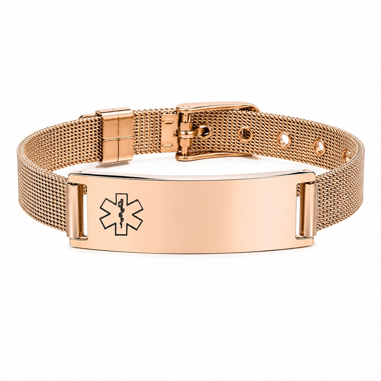 MediSieraad Gepersonaliseerde fijne armband - Rosé goudkleur - Incl. Gravering, foto 3 van 4