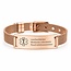 MediSieraad Gepersonaliseerde fijne armband - Rosé goudkleur - Incl. Gravering
