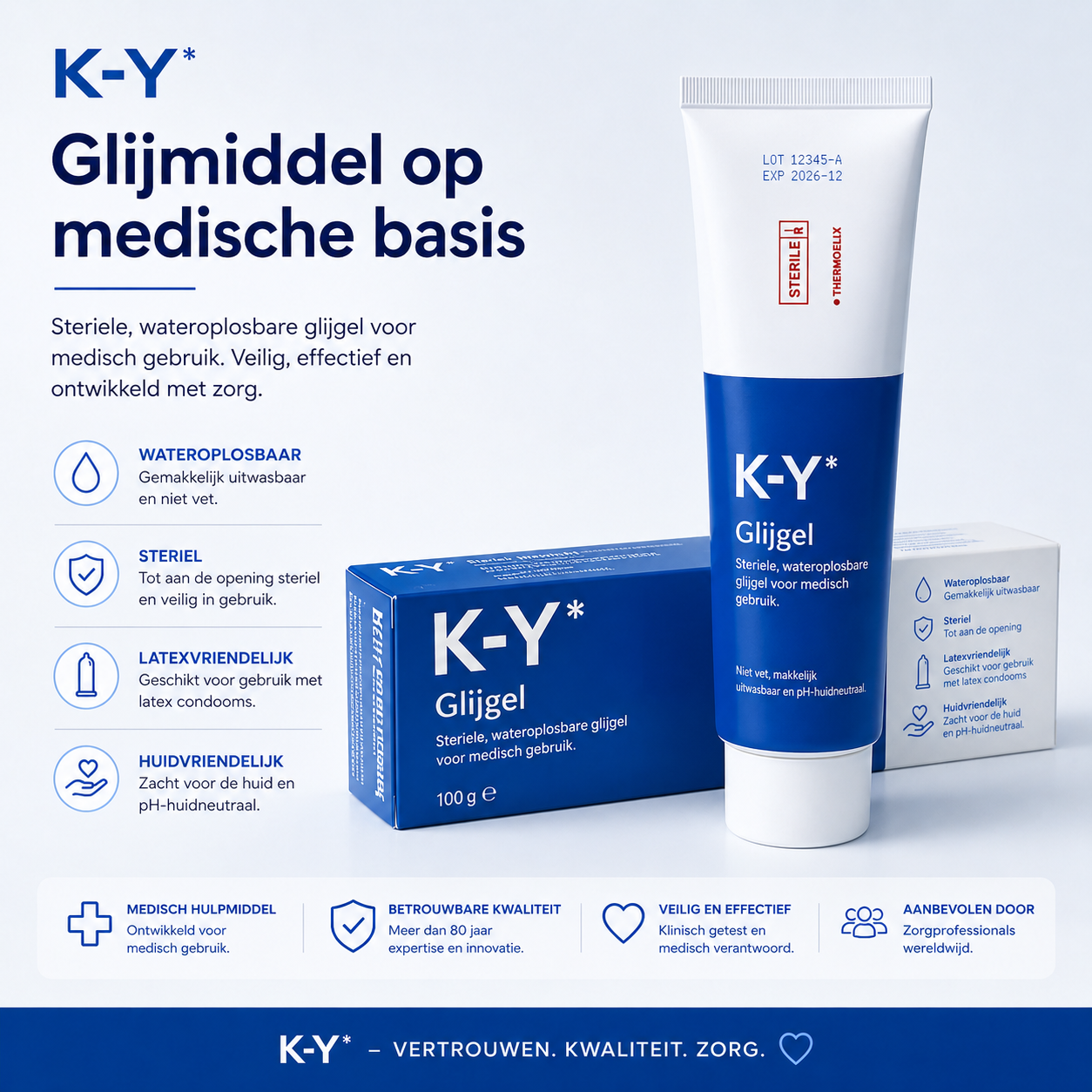K-Y jelly glijmiddel tube 82 gram
