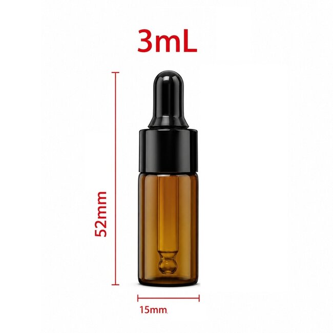 Pipetflesjes 3 ml – Set van 8 Stuks