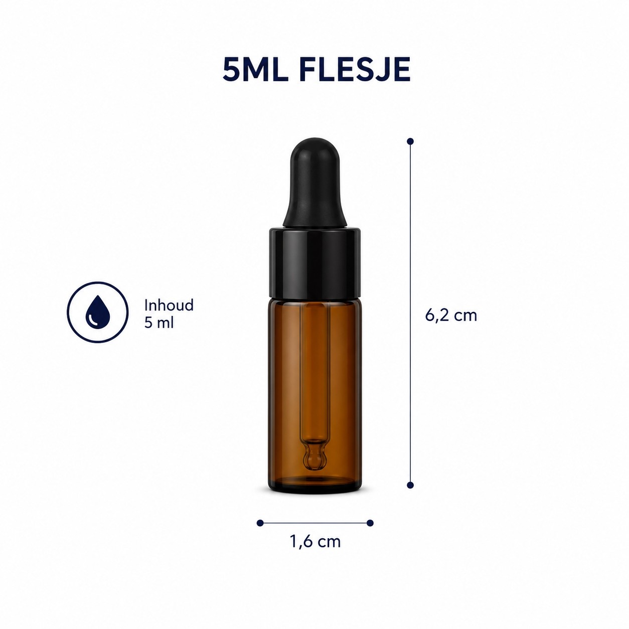 Pipetflesjes 5 ml – Set van 8 Stuks, foto 2 van 2