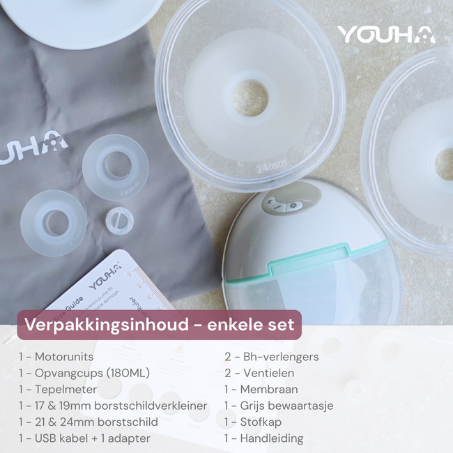 Youha Youha Evera Handsfree Borstkolf  met App – Verzekeringsvergoeding