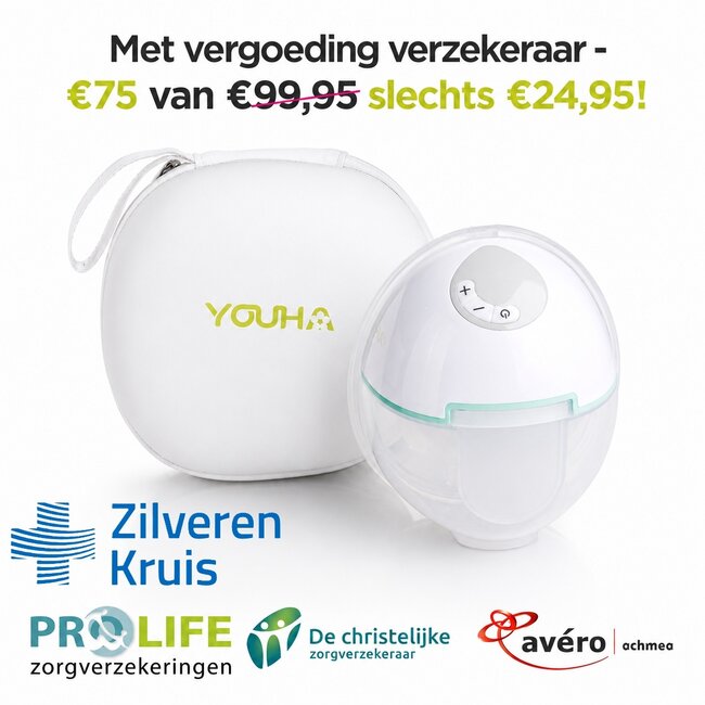Youha Youha Evera Handsfree Borstkolf  met App – Verzekeringsvergoeding