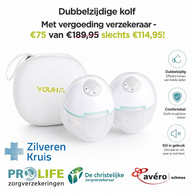 Youha Youha Evera Handsfree Borstkolf  met App – Verzekeringsvergoeding