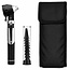 Pocket Otoscoop Zwart - met Fiber-Optiek LED Verlichting in Soft Pouch