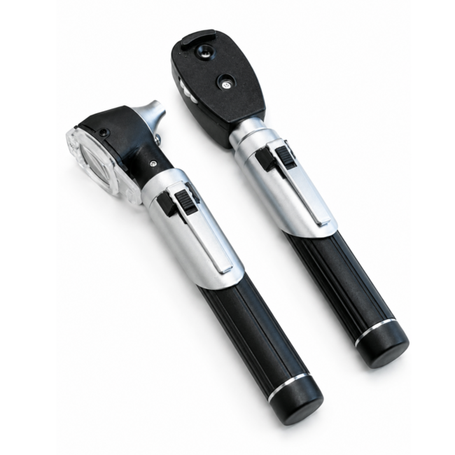 Pocket Diagnostische Set – Otoscoop & Oftalmoscoop inclusief Hardcase
