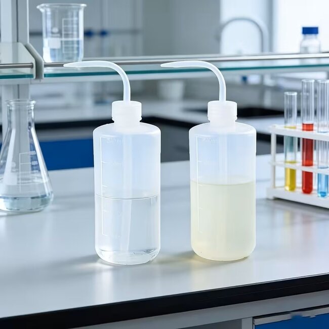 Spuitfles 500ml Knijpfles met Gebogen Tuit – Doseerfles voor Laboratorium, Hobby & Reiniging