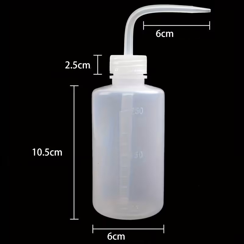 Spuitfles 250ml Knijpfles met Gebogen Tuit – Doseerfles voor Laboratorium, Hobby & Reiniging, foto 2 van 4