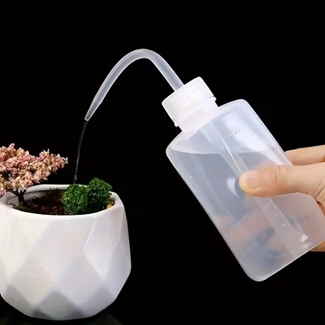 Spuitfles 250ml Knijpfles met Gebogen Tuit – Doseerfles voor Laboratorium, Hobby & Reiniging