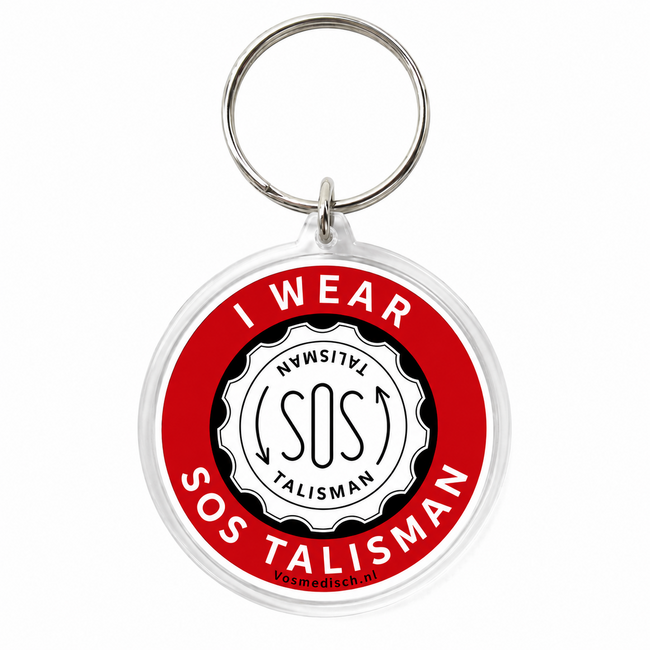 Sleutelhanger - Ik draag een SOS Talisman