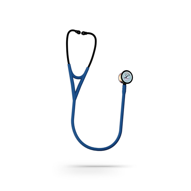 Littmann® Cardiology IV™ Stethoscoop – Satin Finish Marineblauw / Hoogglans Regenboog Borststuk – 6242C