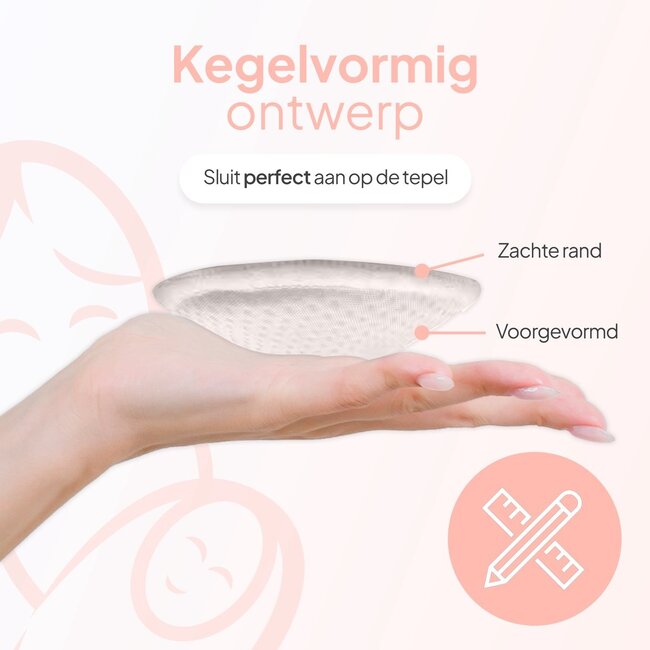 Mammie Wasbare Zoogcompressen – 14 Stuks – 100% Organisch Bamboe – Inclusief Waszakje – Herbruikbare Borstcompressen