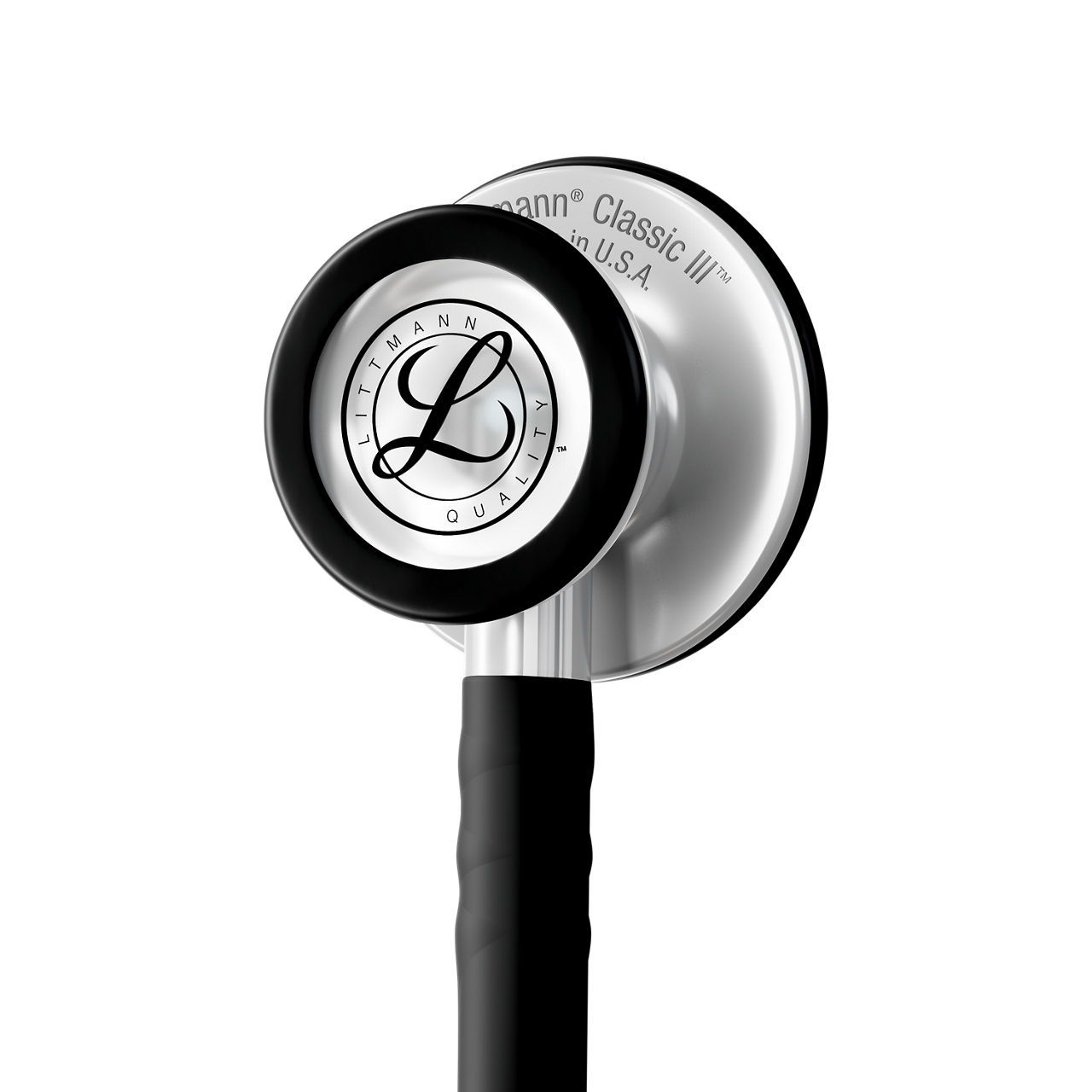 Littmann® Classic III Stethoscoop - Zwart Satin finish - 5620C, foto 2 van 6