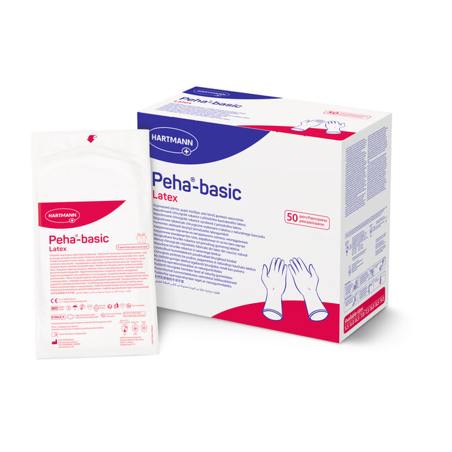 Hartmann Peha-basic - Latex handschoenen Steriel - 10 paar - individueel verpakt