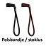 Opvouwbare wandelstok ruiten paars contour