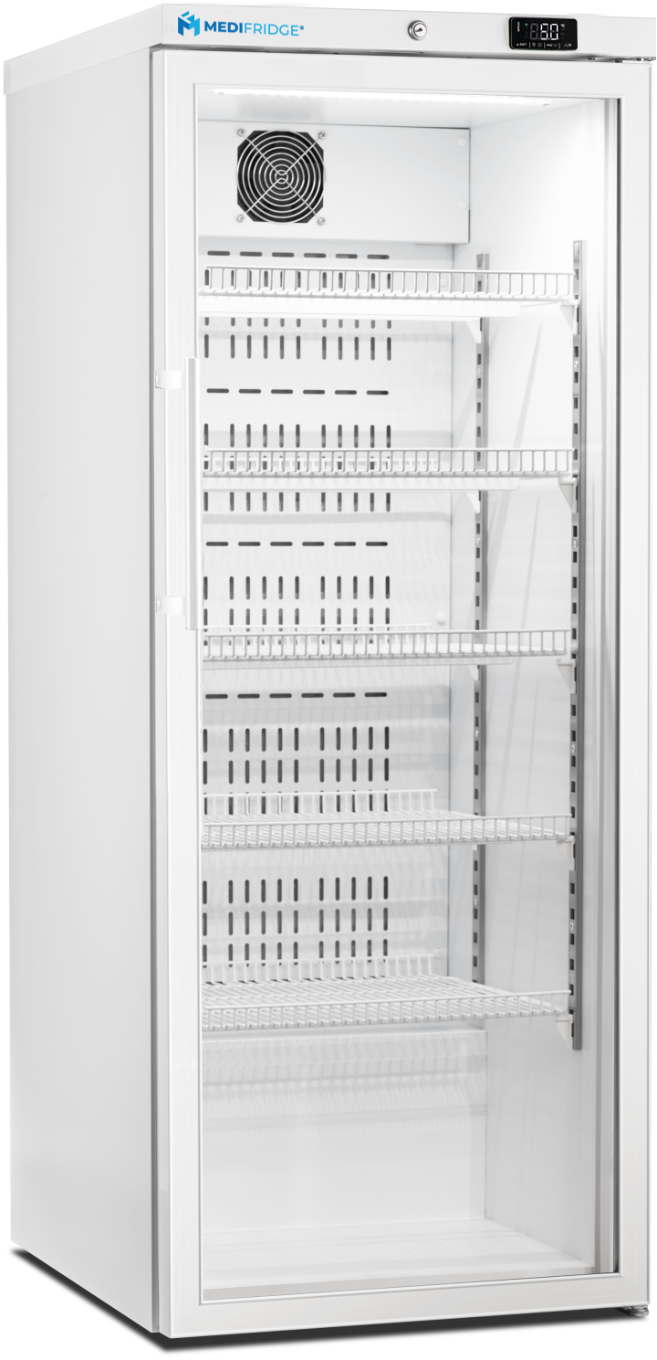 Medifridge MF350L-GD medicijnkoelkast glas deur met DIN 58345 / 13277