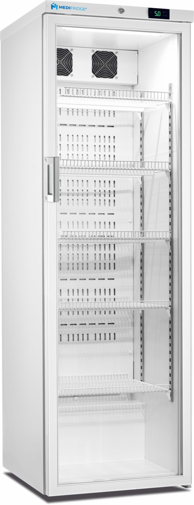 Medifridge MF450L-GD medicijnkoelkast glasdeur met DIN 58345 / 13277