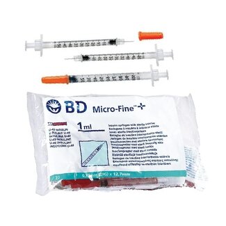 BD BD Microfine+ Insulinespuit 1ml met naald- 10 stuks