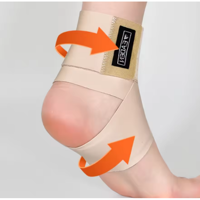 Elastische Enkel Wikkel Bandage - Extra Dun - Beige