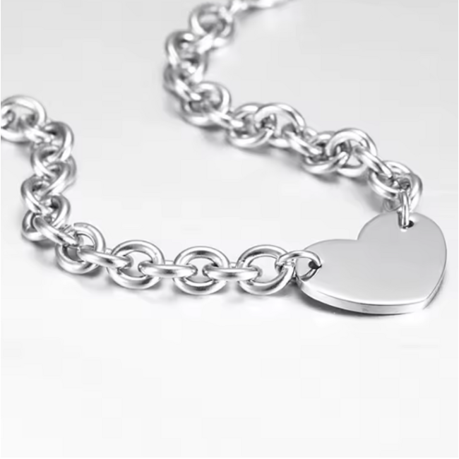 Armband RVS Saving Heart - Incl. Gravering