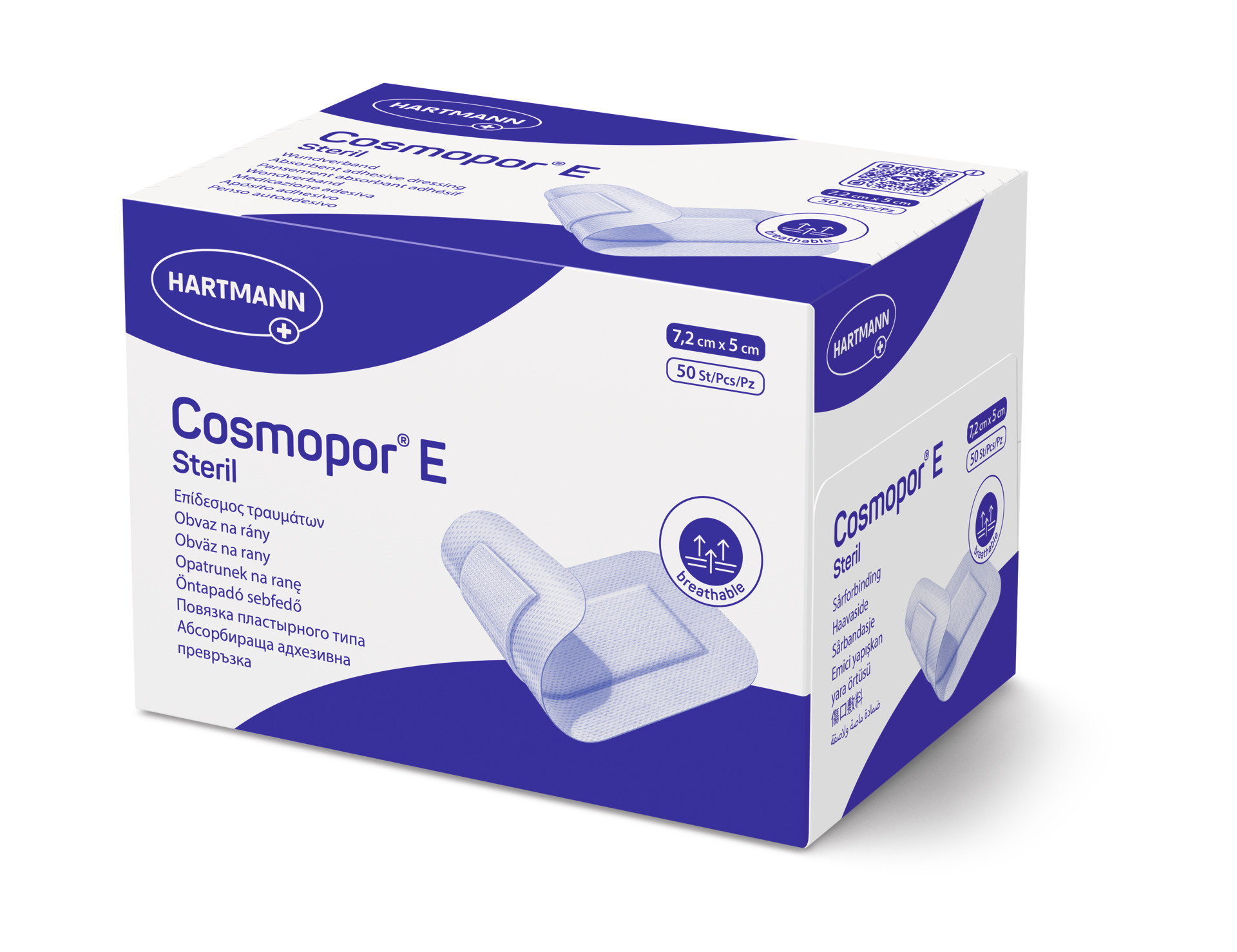 Hartmann Cosmopor Eilandpleister - 7,2x5cm - Doos 50st.