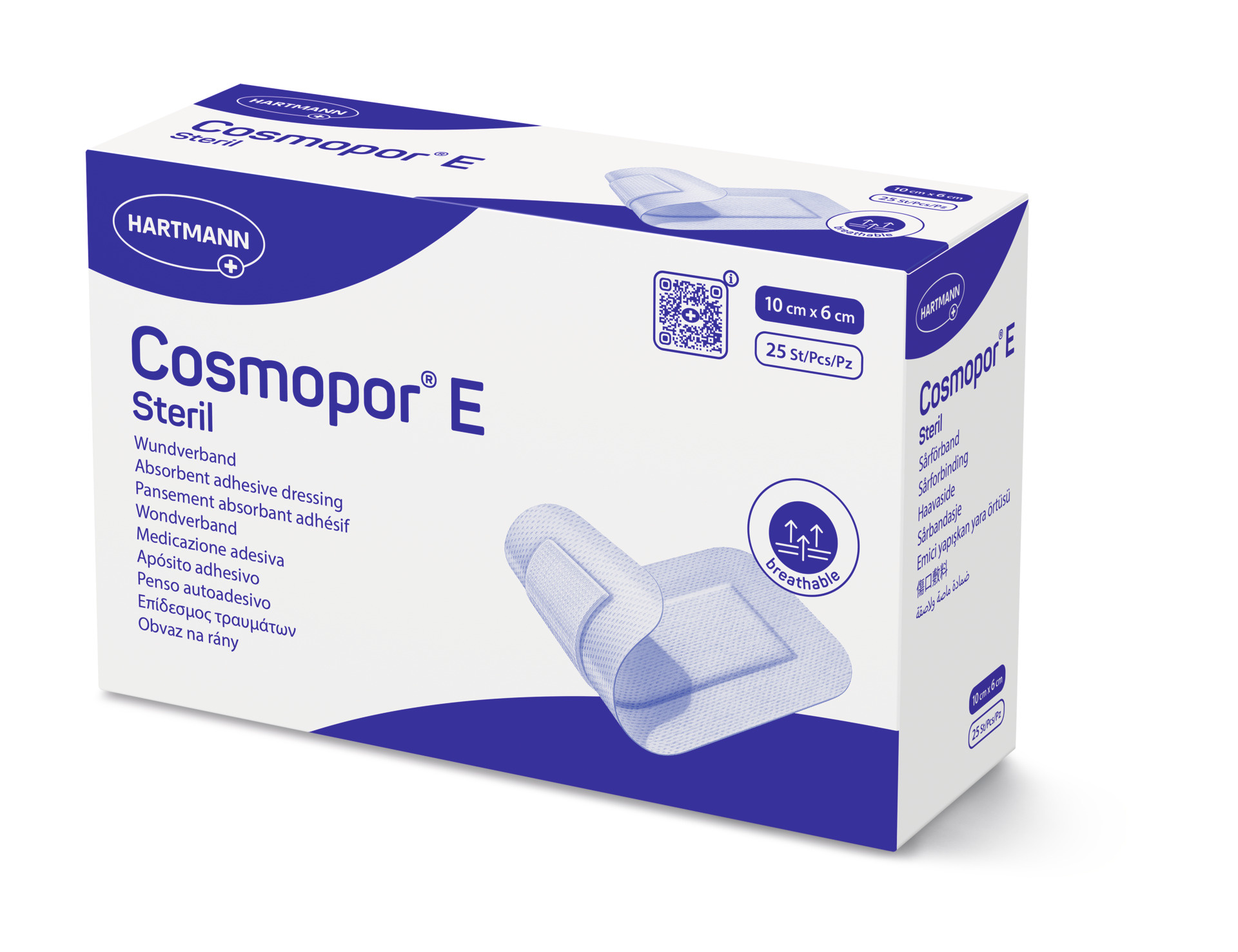 Hartmann Cosmopor Eilandpleister - 10x6cm - Doos 25st.