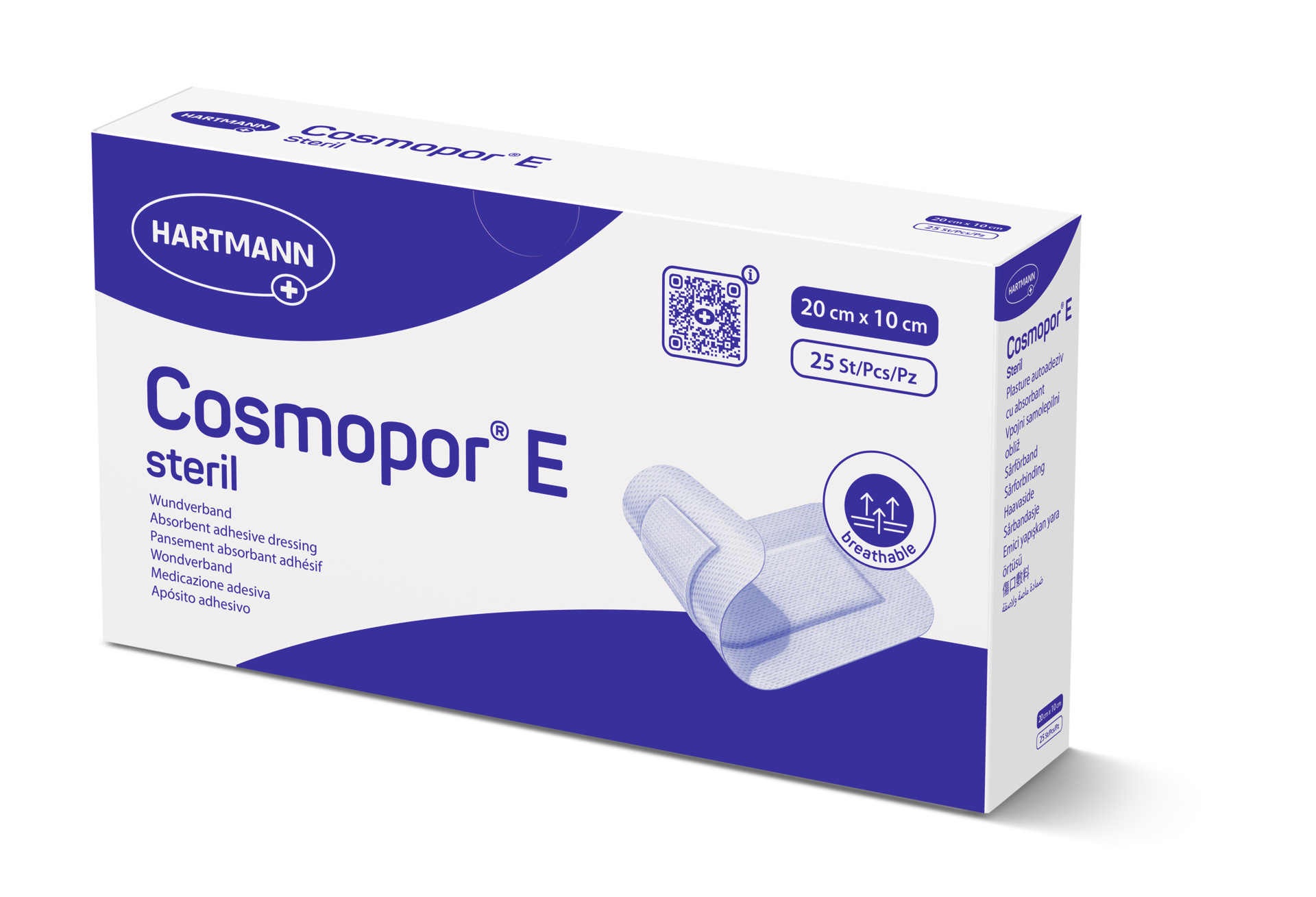 Hartmann Cosmopor Eilandpleister - 20x10cm - Doos 25st.