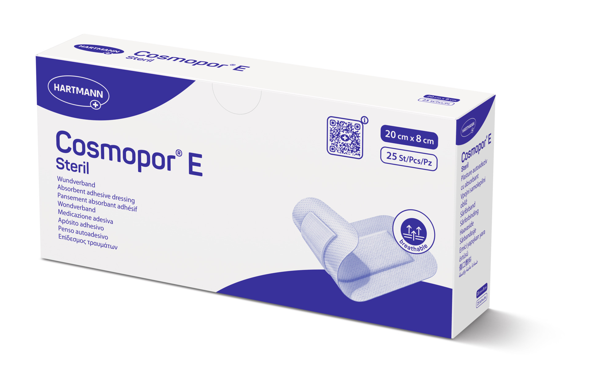 Hartmann Cosmopor Eilandpleister - 20x8cm - Doos 25st.