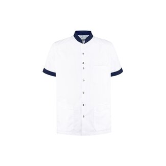 Haen Zorgkleding Milo - Navy Blue - Heren Zorgjasje – Stretch Telescoopmouw