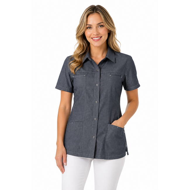 Haen Zorgkleding Kara - Blue Denim Look - Zorgjasje