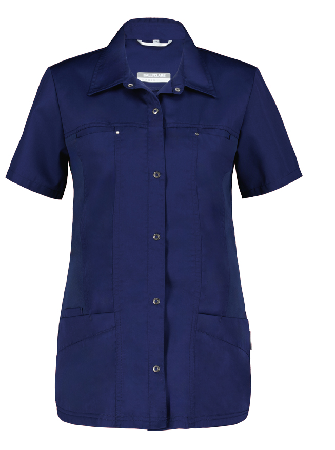 Haen Zorgkleding Zorgkleding Kara - Navy BLue - Getailleerd dames zorgjasje