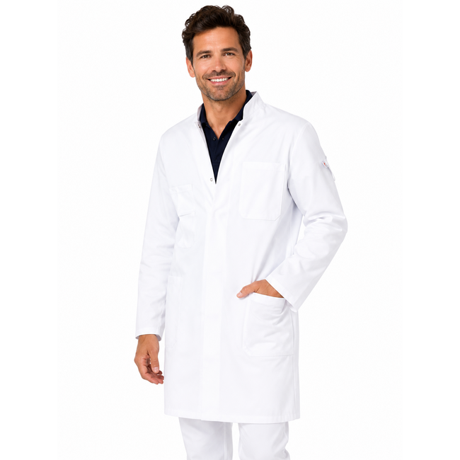 Haen Zorgkleding Ramon - Wit - Doktersjas Lange mouwen