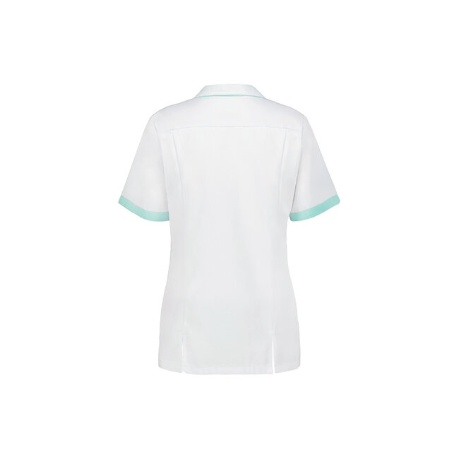 Haen Zorgkleding Fijke - Wit/Mint - Dames Zorgjasje