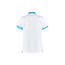 Haen Zorgkleding Mila - Wit/Magic Azur - Dames Zorgjasje – Stretch Telescoopmouw