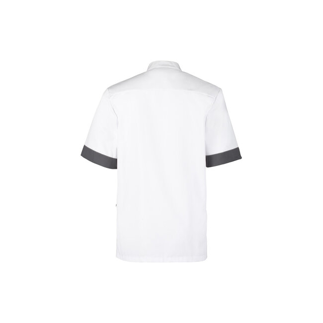 Haen Zorgkleding Floris - Wit/Charcoal - Heren Zorgjasje