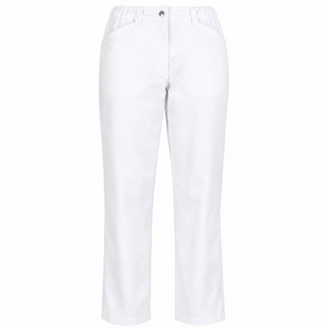Haen Zorgkleding Pip – Witte Dames 7/8 Zorgbroek / Pantalon