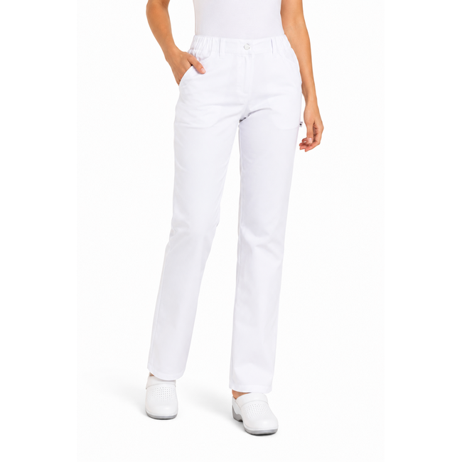 Haen Zorgkleding Pearl – Witte Dames Zorgbroek / Pantalon
