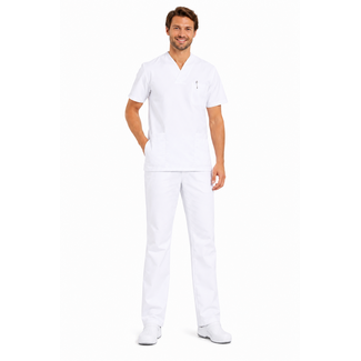 Haen Zorgkleding Peter - Wit - Heren Zorgbroek / Verpleegkundige Pantalon