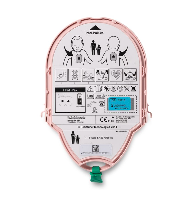 Samaritan Pediatric PAD pak kinderelektroden en batterij