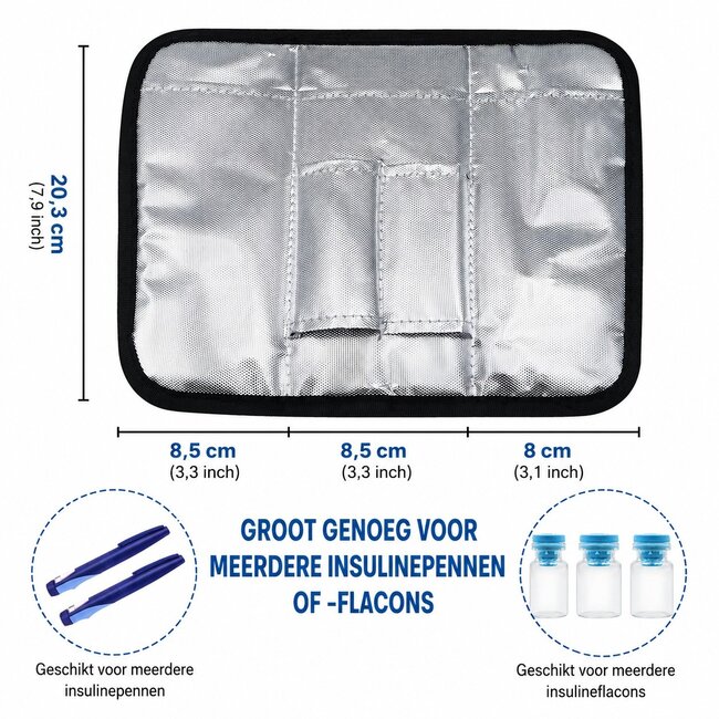Insuline Koeltas – Medicatie Koeltas met Opbergvakken