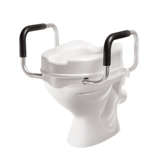 Toiletverhoger met armleuningen – 10 cm – met deksel