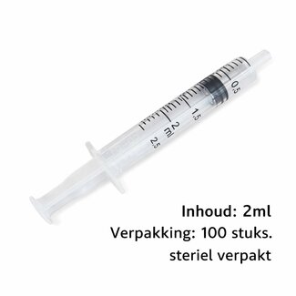 Chirana Steriele 2ml injectiespuiten 3-delig – 100 stuks