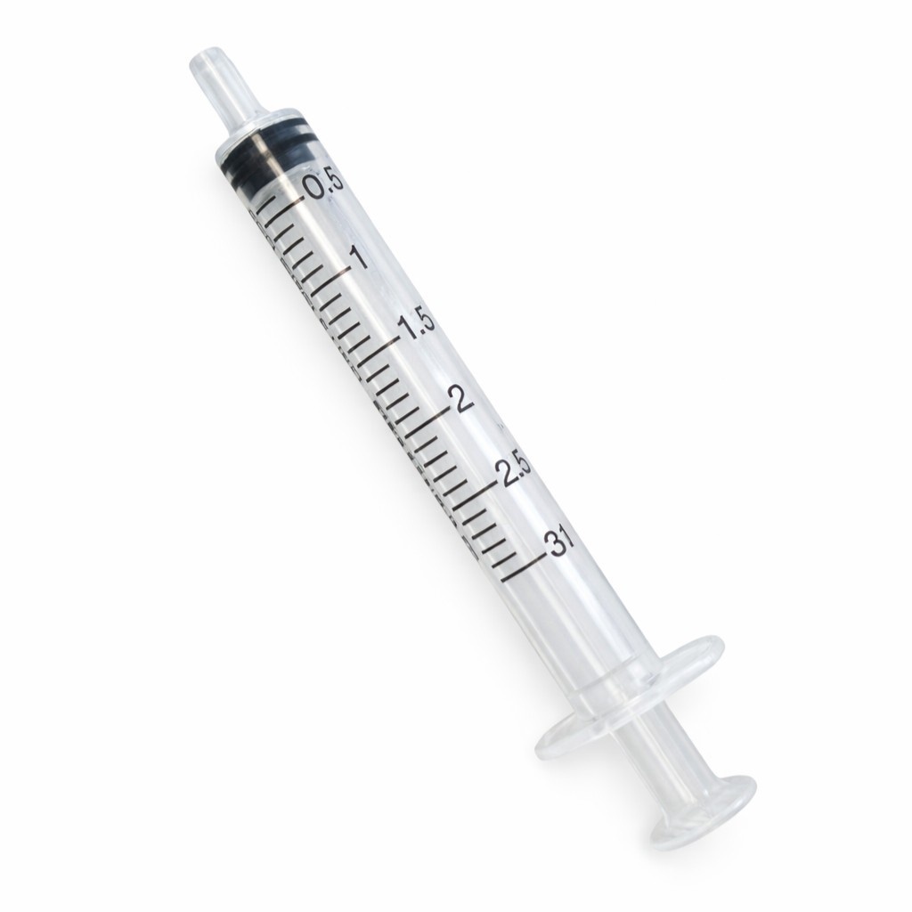 Steriele 3ml injectiespuiten 3-delig – 100 stuks
