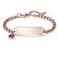 Medische ID-armband met schakelketting en bedeltje – incl. gravering