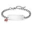 Medische ID-armband met schakelketting en bedeltje – incl. gravering