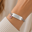 Medische ID-armband met schakelketting en bedeltje – incl. gravering